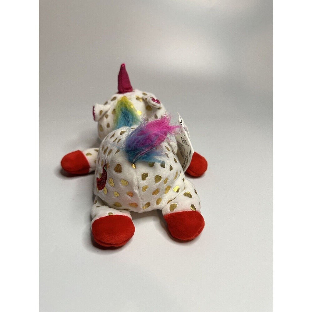 Cutetitos Unicornitos 2021 White With Gold Hearts Red Accents No Blanket Clean - Picture 3 of 4